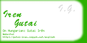iren gutai business card